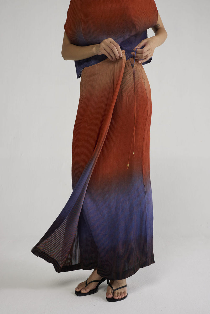 Ume Pintucks Wrap Skirt skirt by YAM-ORIENTAL GARDEN SEP'26 for women Worldwide