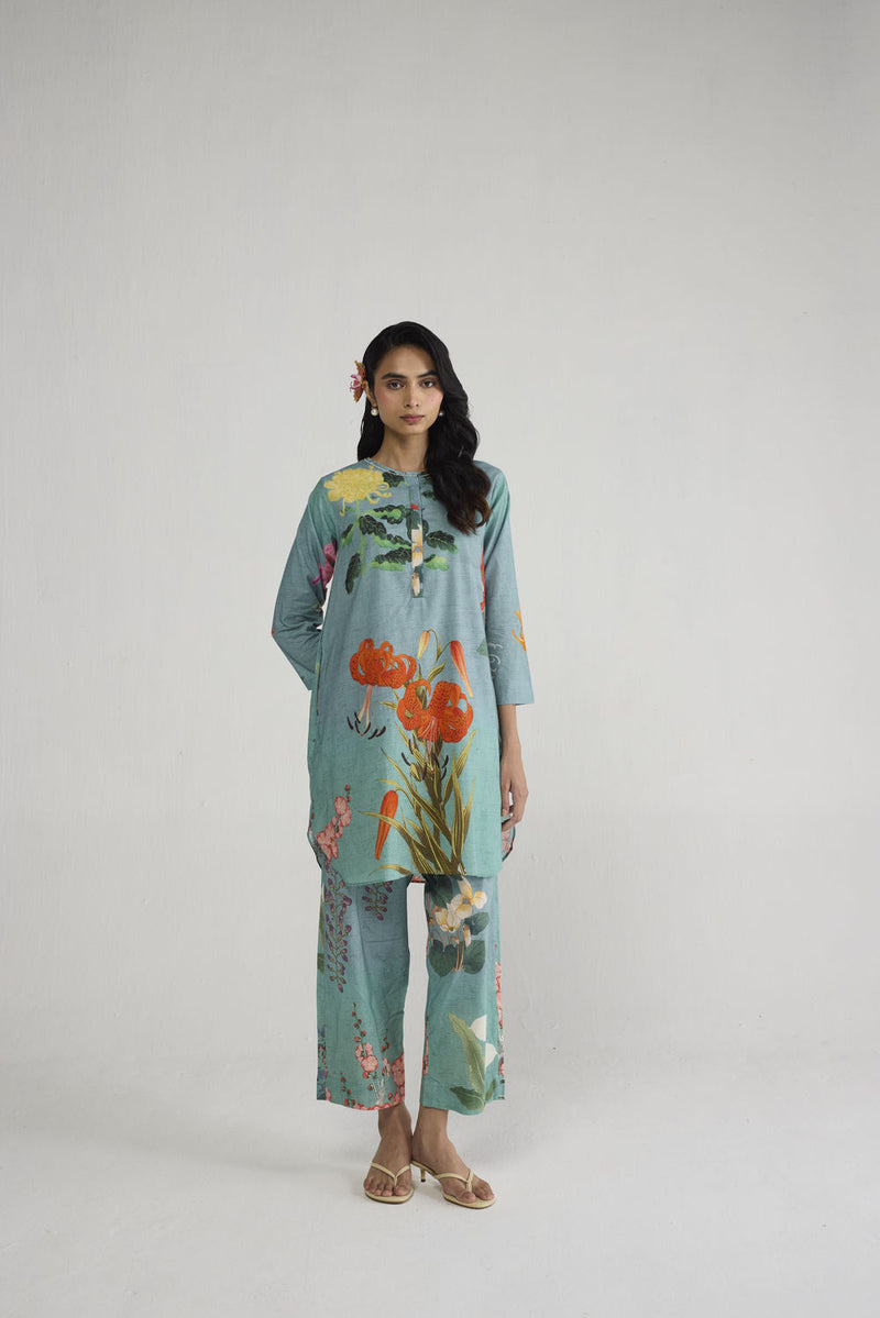 Itsuki Short Kurta Set co-ord set by YAM-ORIENTAL GARDEN SEP'26 for women Worldwide