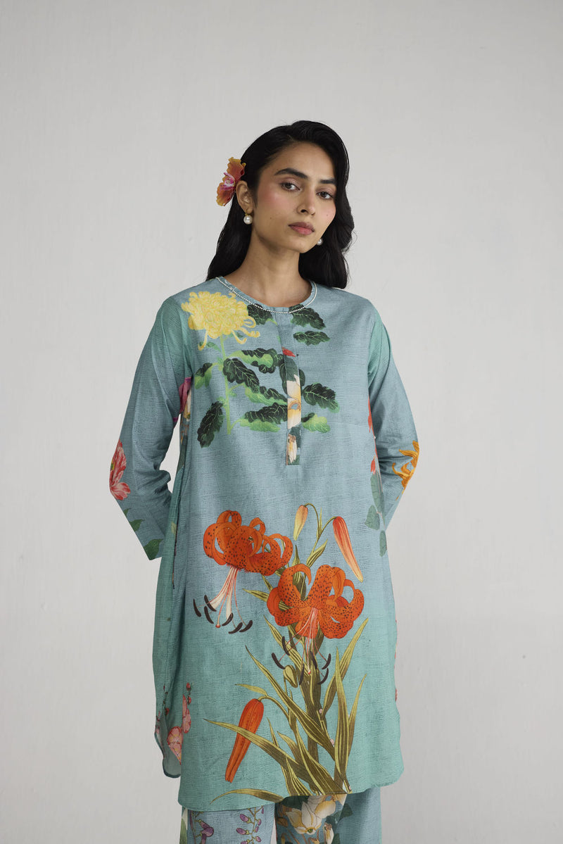 Itsuki Short Kurta Set co-ord set by YAM-ORIENTAL GARDEN SEP'26 for women Worldwide