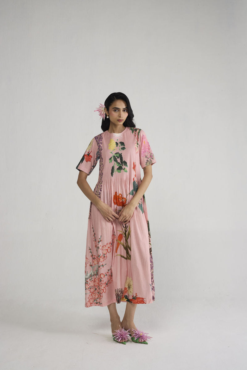Sakura Pintucks Dress dress by YAM-ORIENTAL GARDEN SEP'26 for women Worldwide
