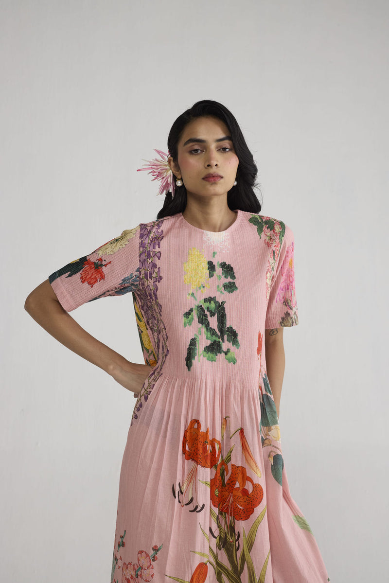 Sakura Pintucks Dress dress by YAM-ORIENTAL GARDEN SEP'26 for women Worldwide
