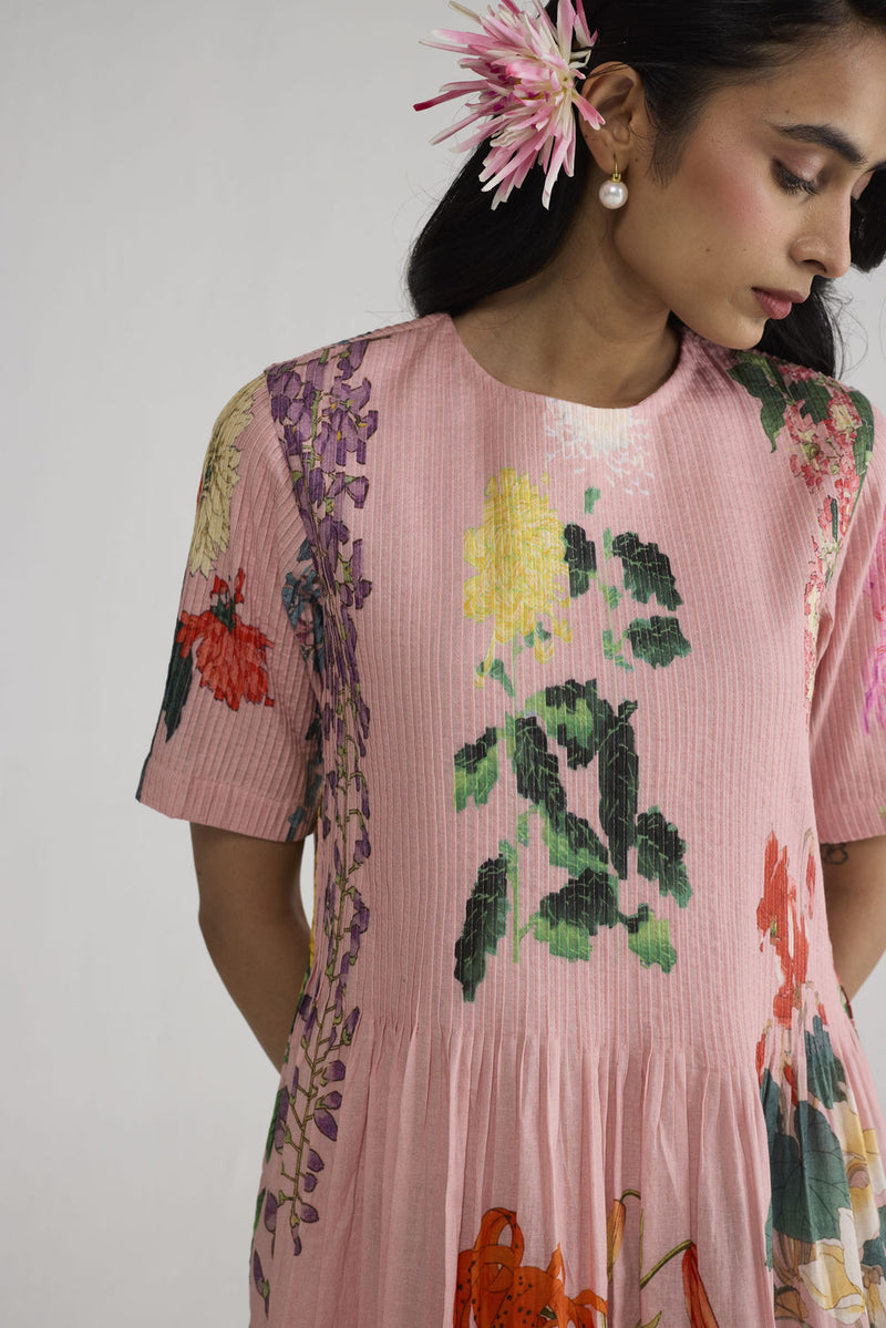 Sakura Pintucks Dress dress by YAM-ORIENTAL GARDEN SEP'26 for women Worldwide