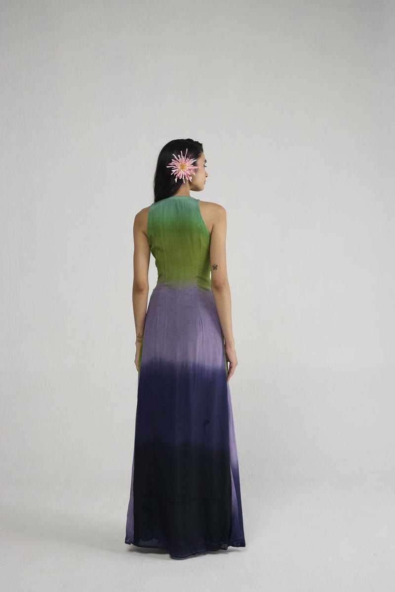 Hana V Neck Draped Dress dress by YAM-ORIENTAL GARDEN SEP'26 for women Worldwide