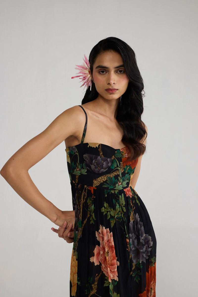 Himari Crepe Bralette Dress dress by YAM-ORIENTAL GARDEN SEP'26 for women Worldwide