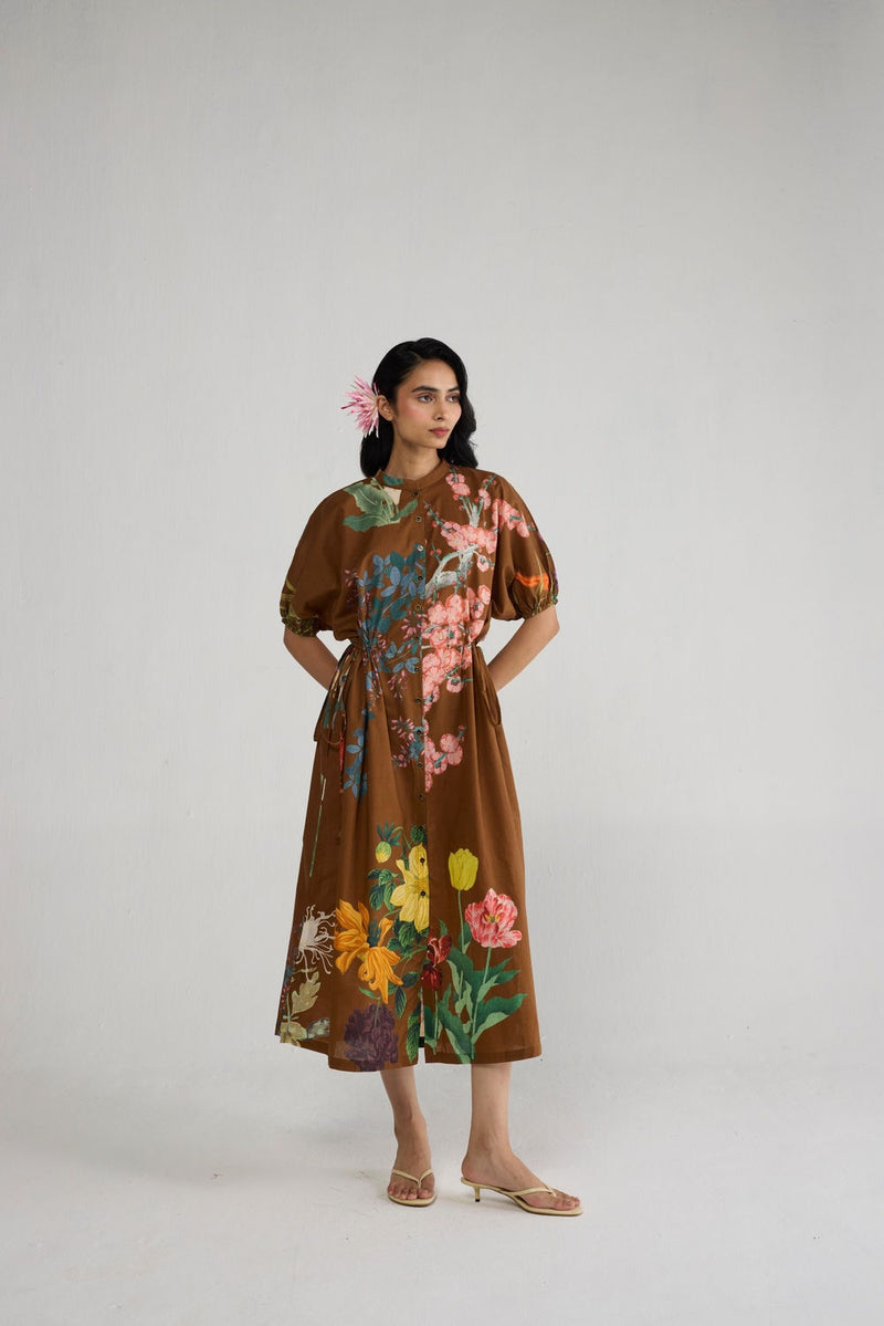 Emi Side Tie Up Dress dress by YAM-ORIENTAL GARDEN SEP'26 for women Worldwide
