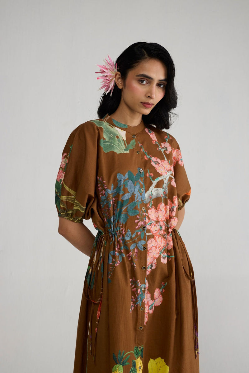 Emi Side Tie Up Dress dress by YAM-ORIENTAL GARDEN SEP'26 for women Worldwide