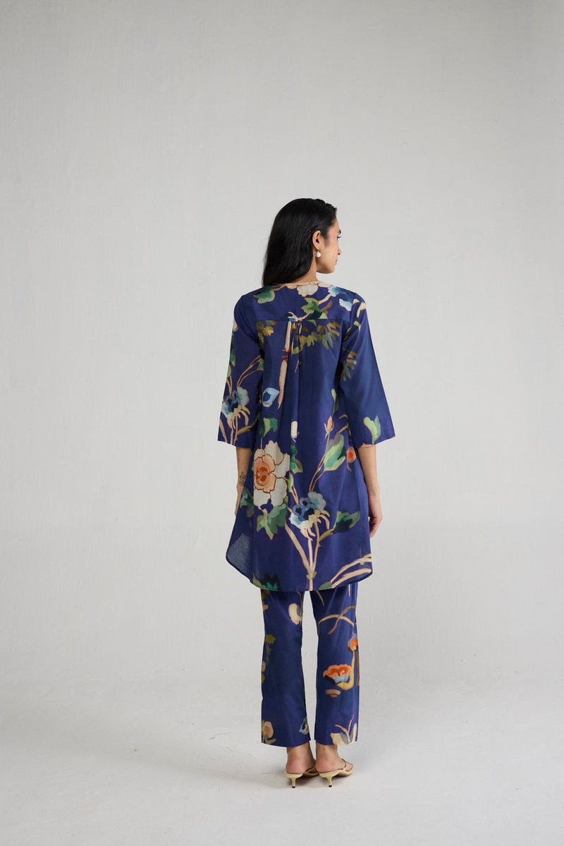 Fuji Short Kurta Set co-ord set by YAM-ORIENTAL GARDEN SEP'26 for women Worldwide