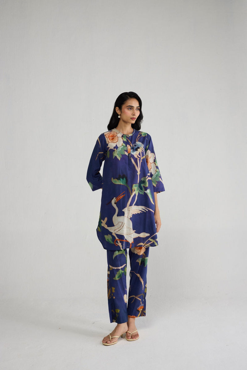 Fuji Short Kurta Set co-ord set by YAM-ORIENTAL GARDEN SEP'26 for women Worldwide