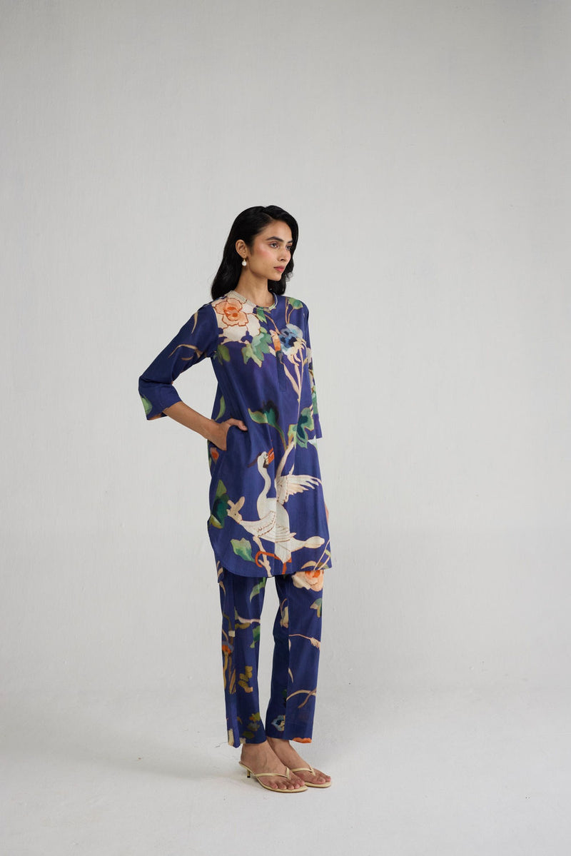 Fuji Short Kurta Set co-ord set by YAM-ORIENTAL GARDEN SEP'26 for women Worldwide