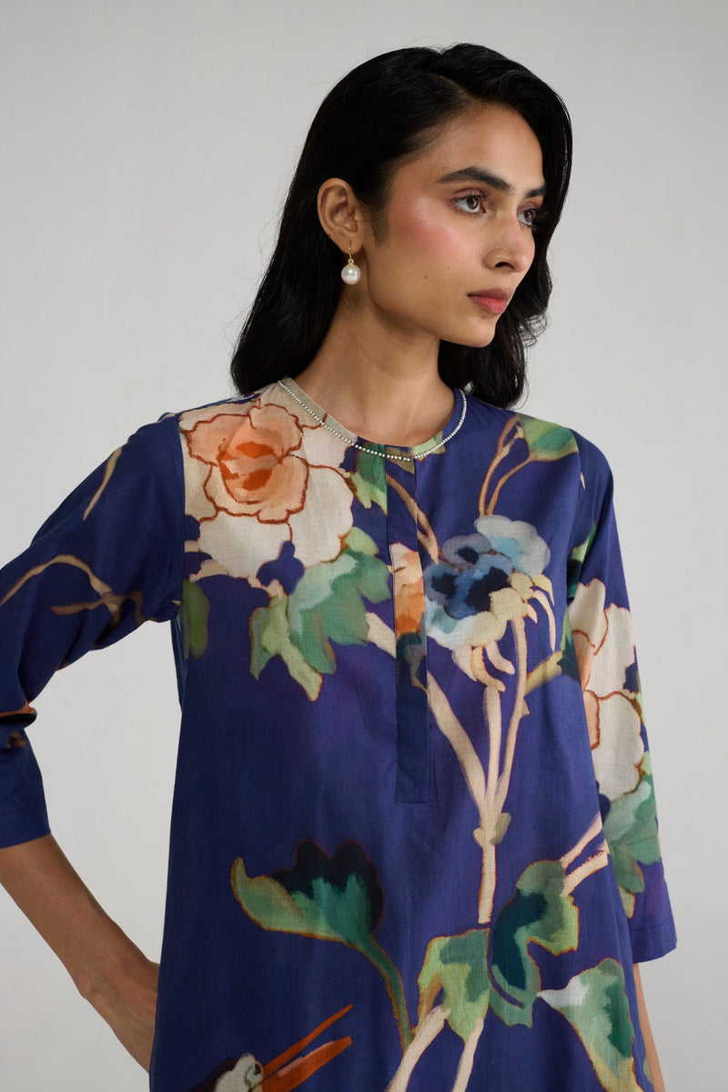 Fuji Short Kurta Set co-ord set by YAM-ORIENTAL GARDEN SEP'26 for women Worldwide