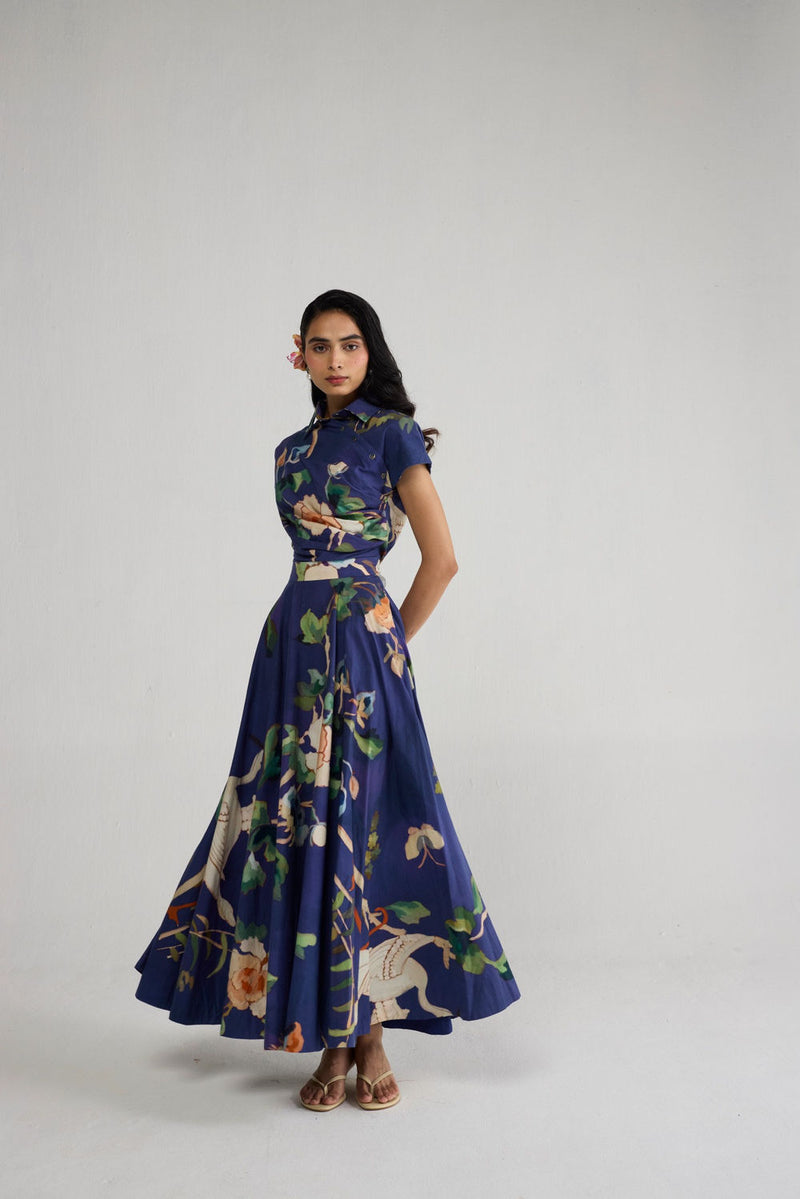 Fuji Side Buttons Dress dress by YAM-ORIENTAL GARDEN SEP'26 for women Worldwide