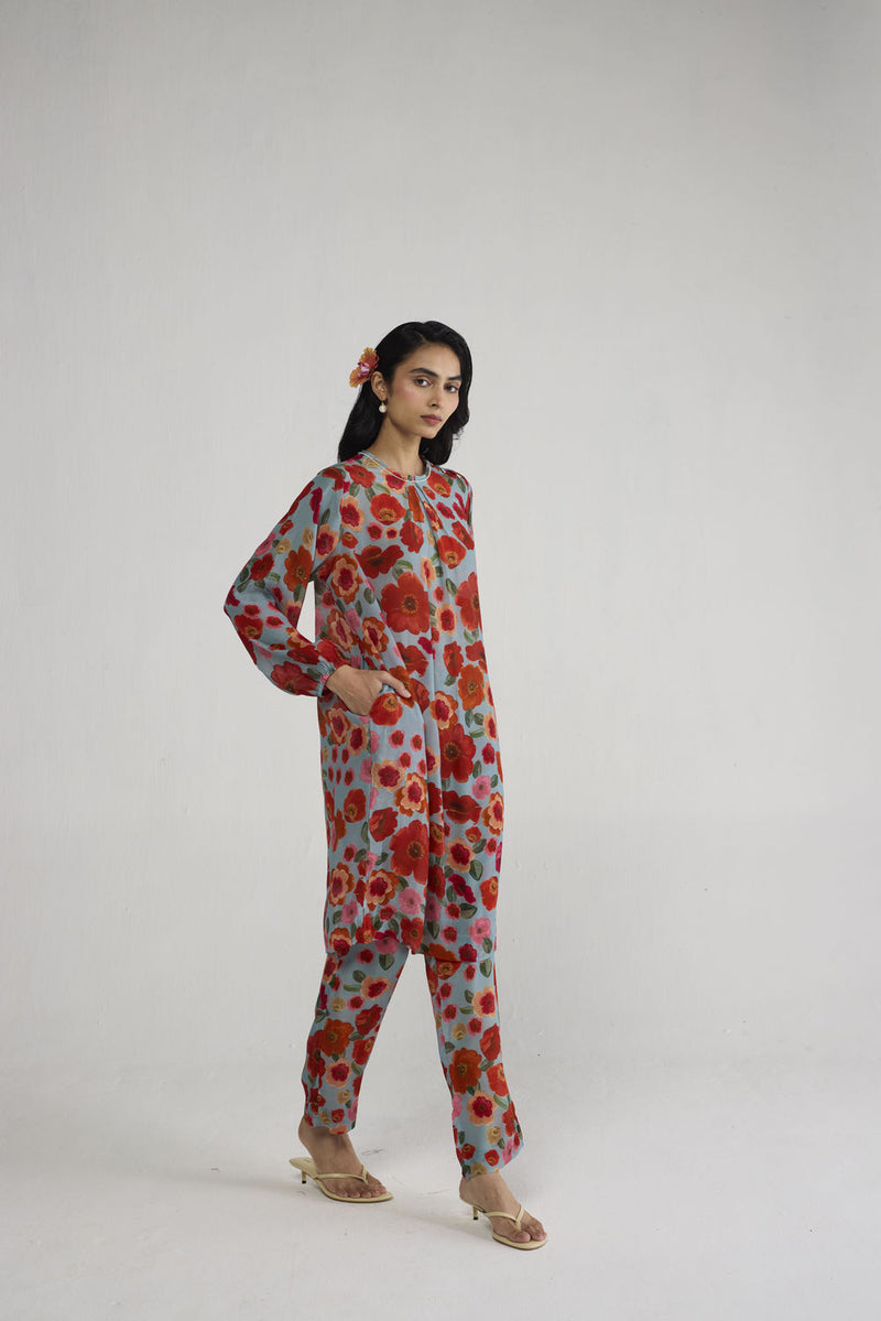 Haruka Crepe Kurta Set co-ord set by YAM-ORIENTAL GARDEN SEP'26 for women Worldwide