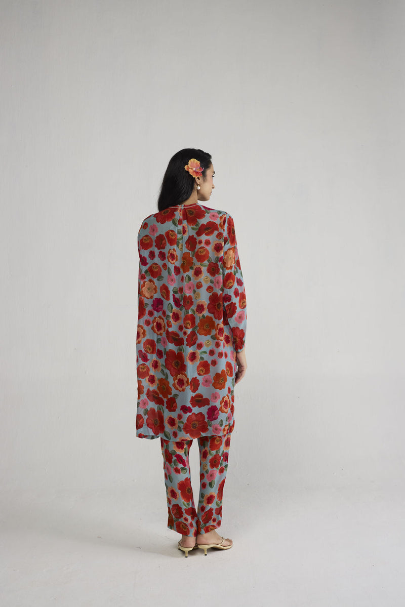 Haruka Crepe Kurta Set co-ord set by YAM-ORIENTAL GARDEN SEP'26 for women Worldwide