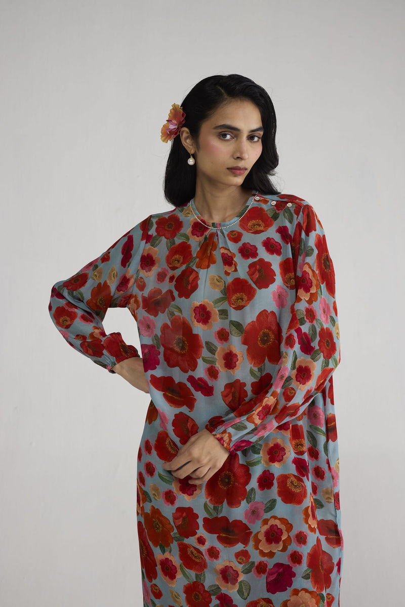 Haruka Crepe Kurta Set co-ord set by YAM-ORIENTAL GARDEN SEP'26 for women Worldwide