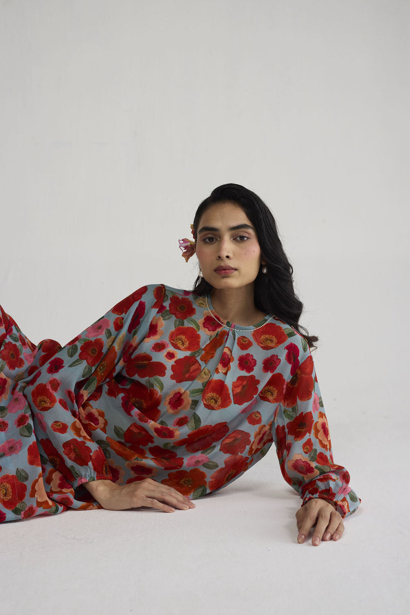 Haruka Crepe Kurta Set co-ord set by YAM-ORIENTAL GARDEN SEP'26 for women Worldwide