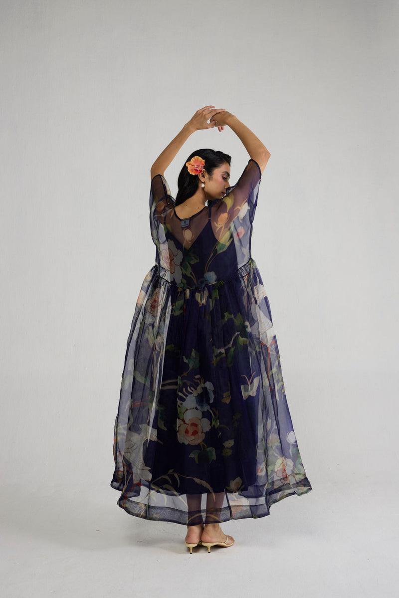 Fuji Organza Dress & Slip dress by YAM-ORIENTAL GARDEN SEP'26 for women Worldwide
