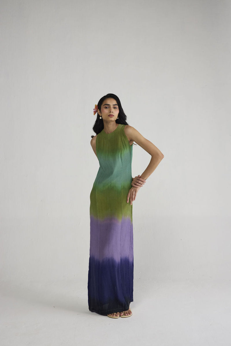 Hana Pintucks Crepe Dress dress by YAM-ORIENTAL GARDEN SEP'26 for women Worldwide