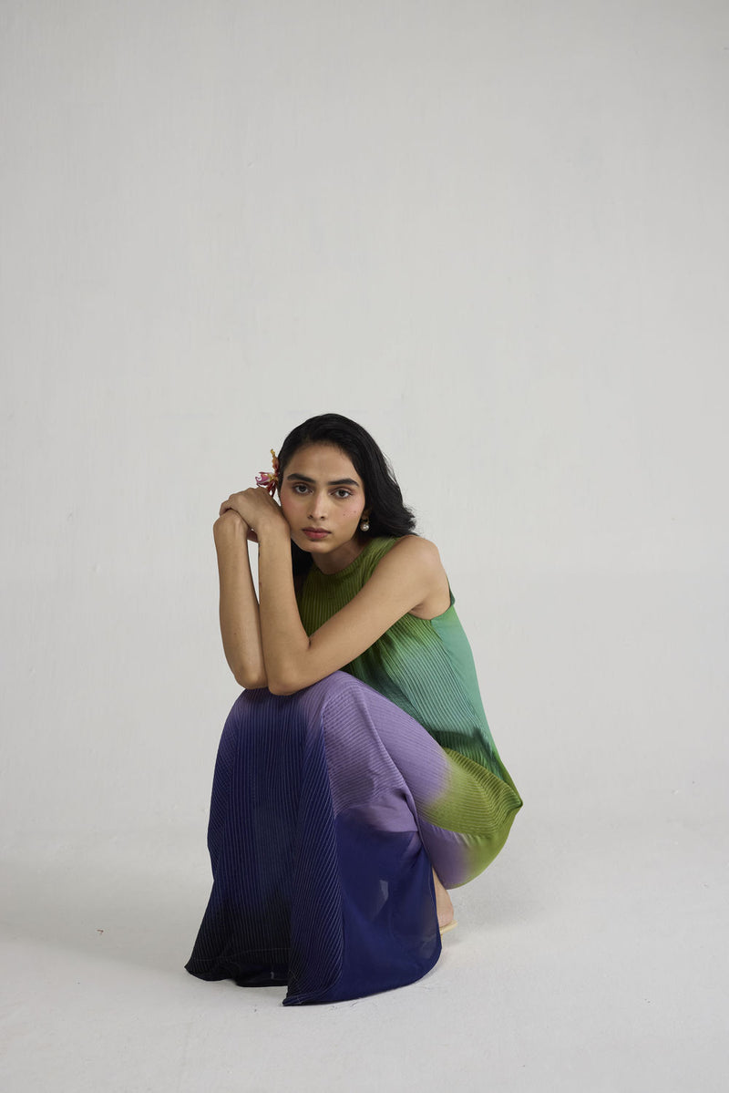 Hana Pintucks Crepe Dress dress by YAM-ORIENTAL GARDEN SEP'26 for women Worldwide