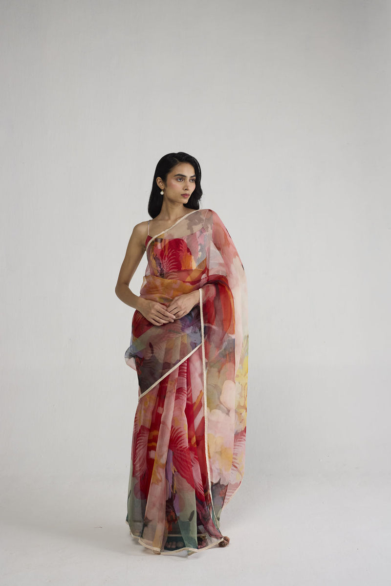 Obu Organza Saree saree by YAM-ORIENTAL GARDEN SEP'26 for women Worldwide