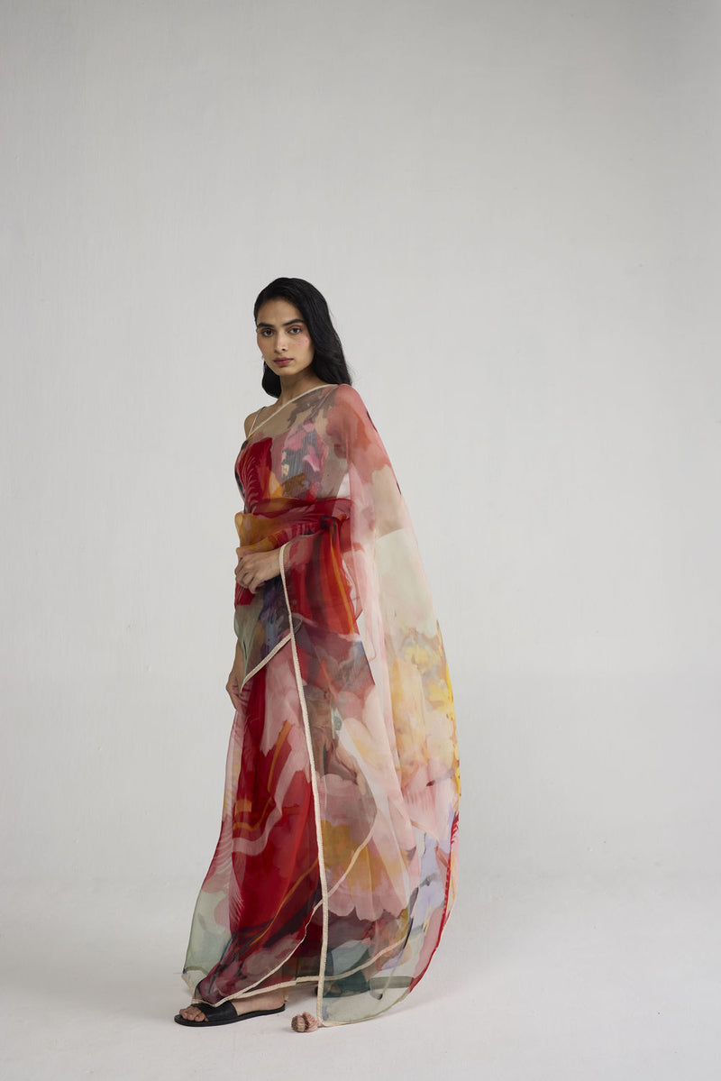 Obu Organza Saree saree by YAM-ORIENTAL GARDEN SEP'26 for women Worldwide