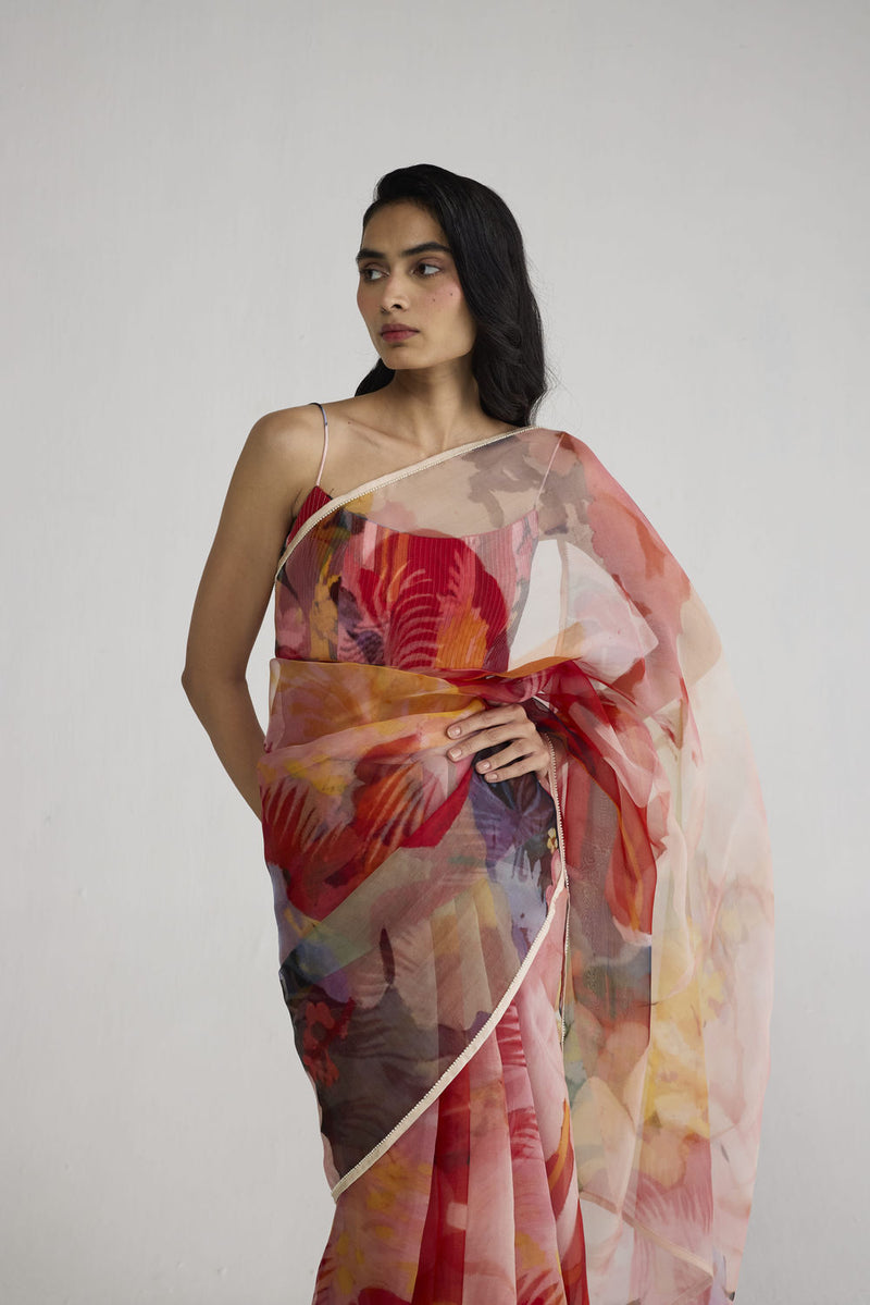Obu Organza Saree saree by YAM-ORIENTAL GARDEN SEP'26 for women Worldwide