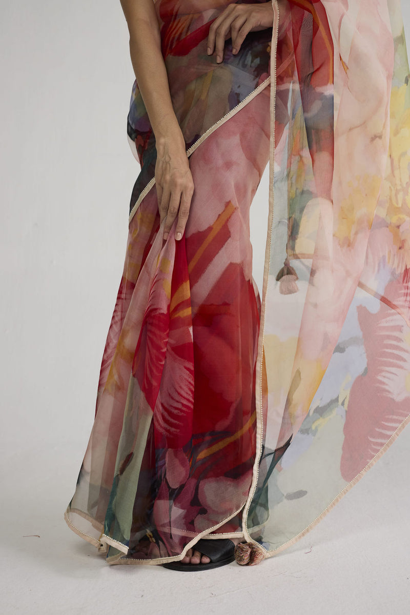 Obu Organza Saree saree by YAM-ORIENTAL GARDEN SEP'26 for women Worldwide