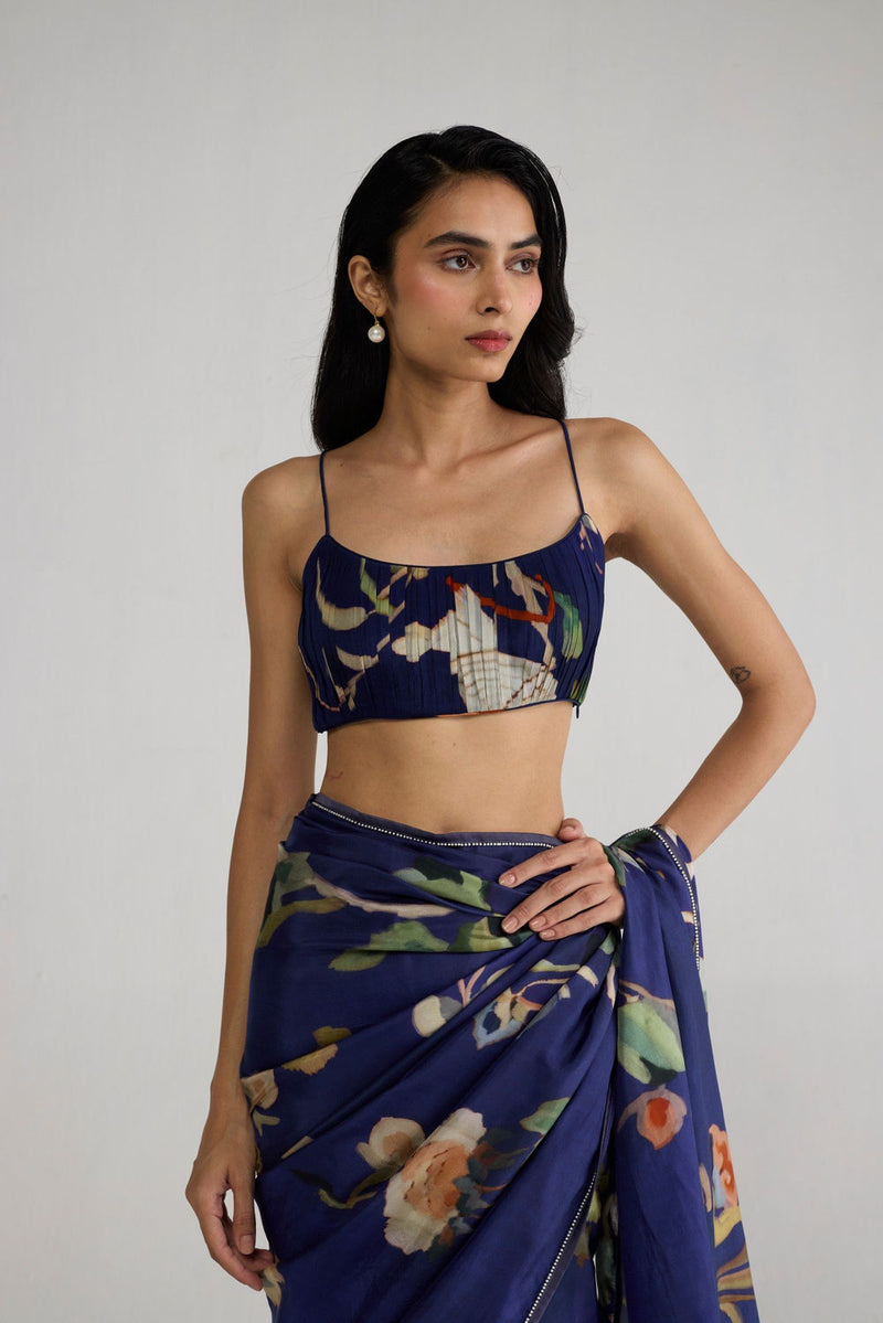 Fuji Crepe Ruched Blouse blouse by YAM-ORIENTAL GARDEN SEP'26 for women Worldwide