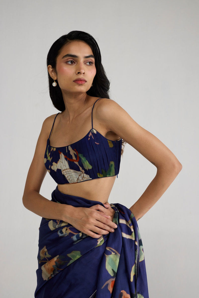Fuji Crepe Ruched Blouse blouse by YAM-ORIENTAL GARDEN SEP'26 for women Worldwide
