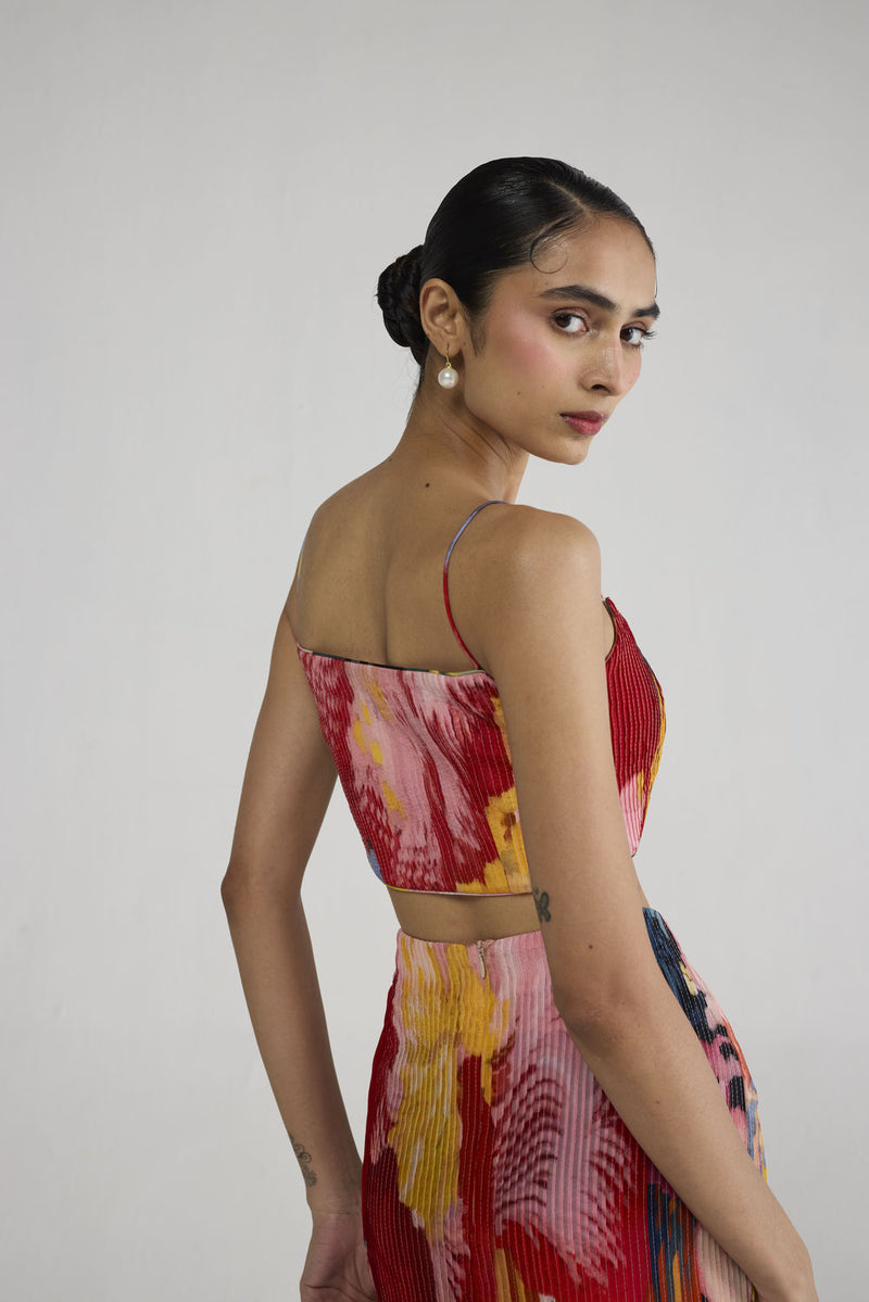 Obu Pintucks Blouse & Pintucks Skirt co-ord set by YAM-ORIENTAL GARDEN SEP'26 for women Worldwide