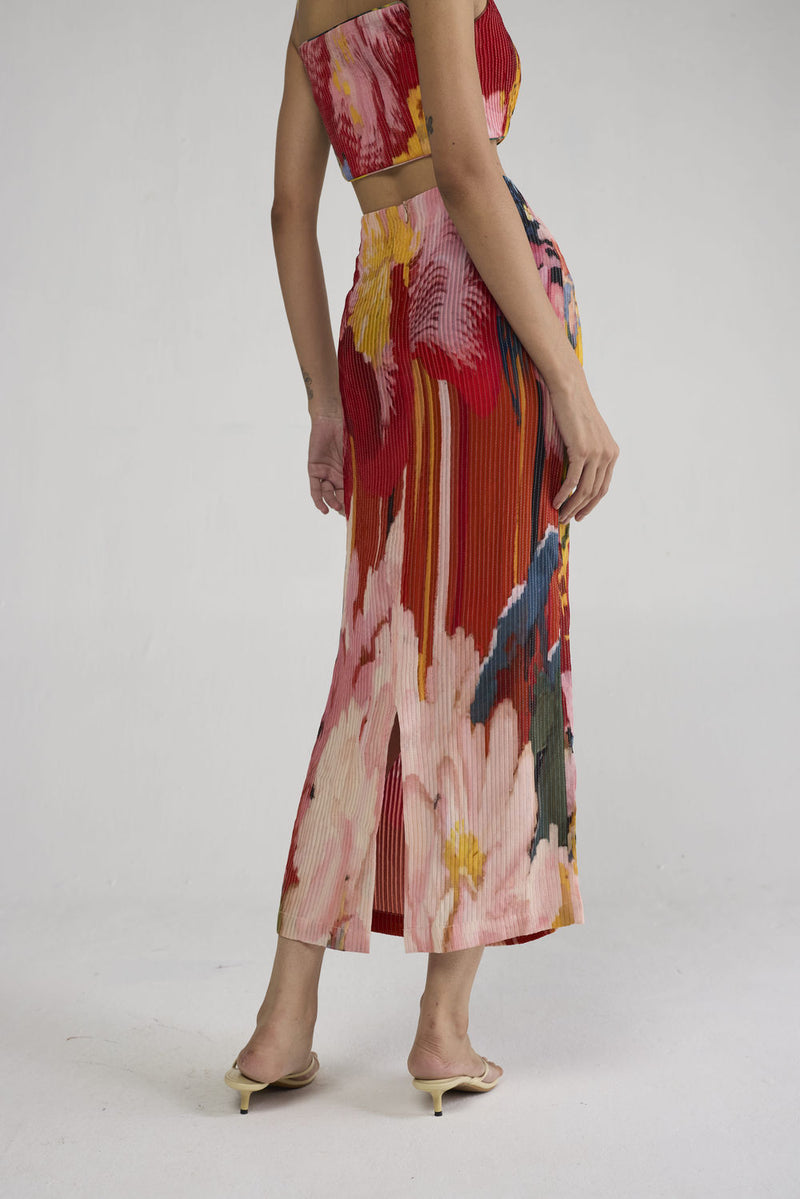 Obu Pintucks Blouse & Pintucks Skirt co-ord set by YAM-ORIENTAL GARDEN SEP'26 for women Worldwide