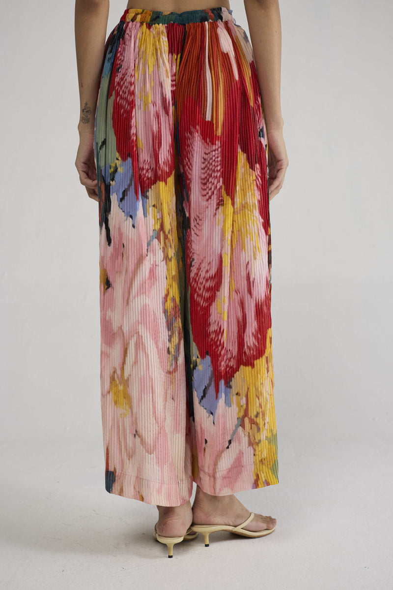 Obu Pintucks Flared Pants pant/trouser by YAM-ORIENTAL GARDEN SEP'26 for women Worldwide