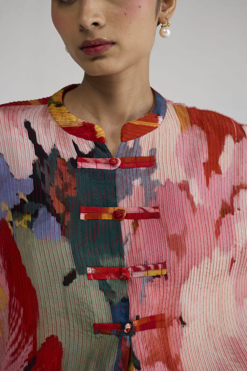Obu Pintucks Shirt top/shirt by YAM-ORIENTAL GARDEN SEP'26 for women Worldwide