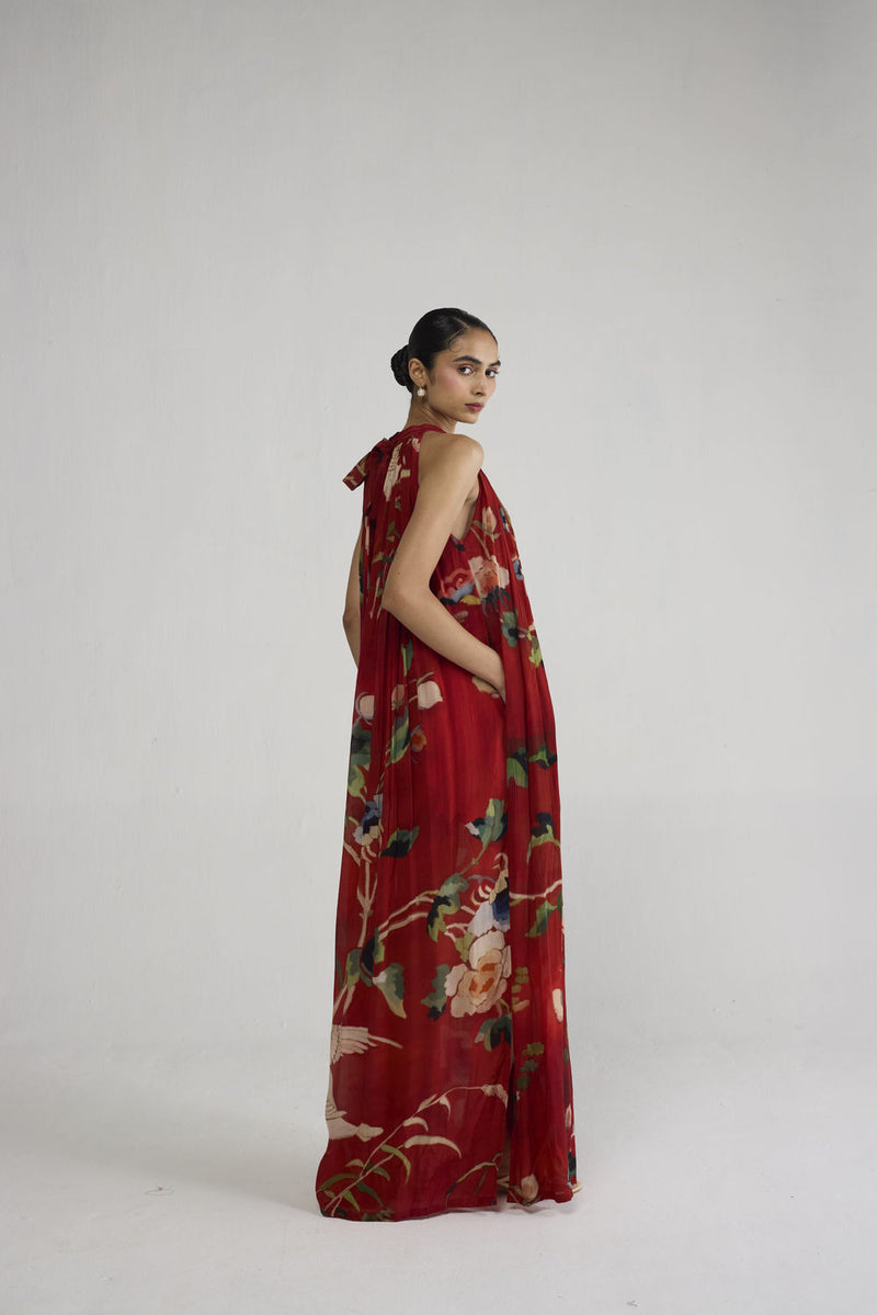 Bara Crepe Halterneck Dress dress by YAM-ORIENTAL GARDEN SEP'26 for women Worldwide