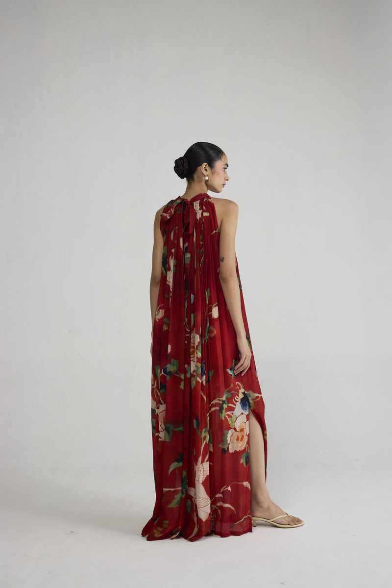 Bara Crepe Halterneck Dress dress by YAM-ORIENTAL GARDEN SEP'26 for women Worldwide