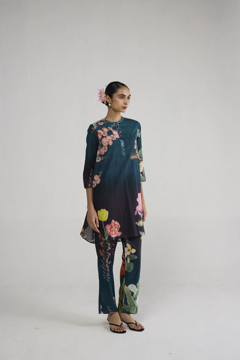 Minori Short Kurta Set co-ord set by YAM-ORIENTAL GARDEN SEP'26 for women Worldwide