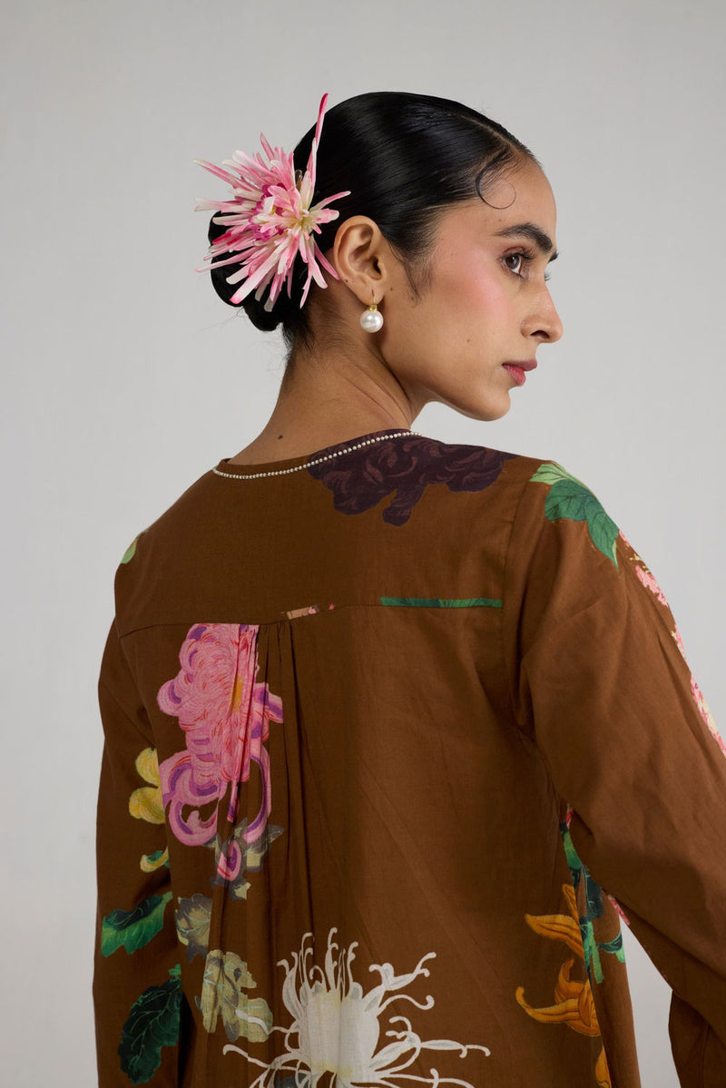 Emi Short Kurta Set co-ord set by YAM-ORIENTAL GARDEN SEP'26 for women Worldwide