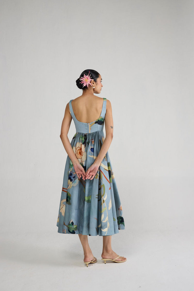 Assagao Embroidered Dress dress by YAM-ORIENTAL GARDEN SEP'26 for women Worldwide