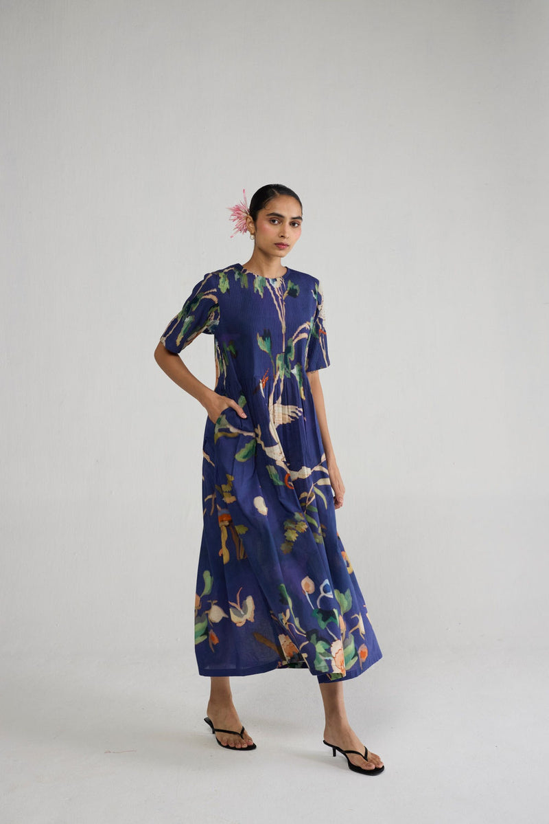 Fuji Pintucks Dress dress by YAM-ORIENTAL GARDEN SEP'26 for women Worldwide