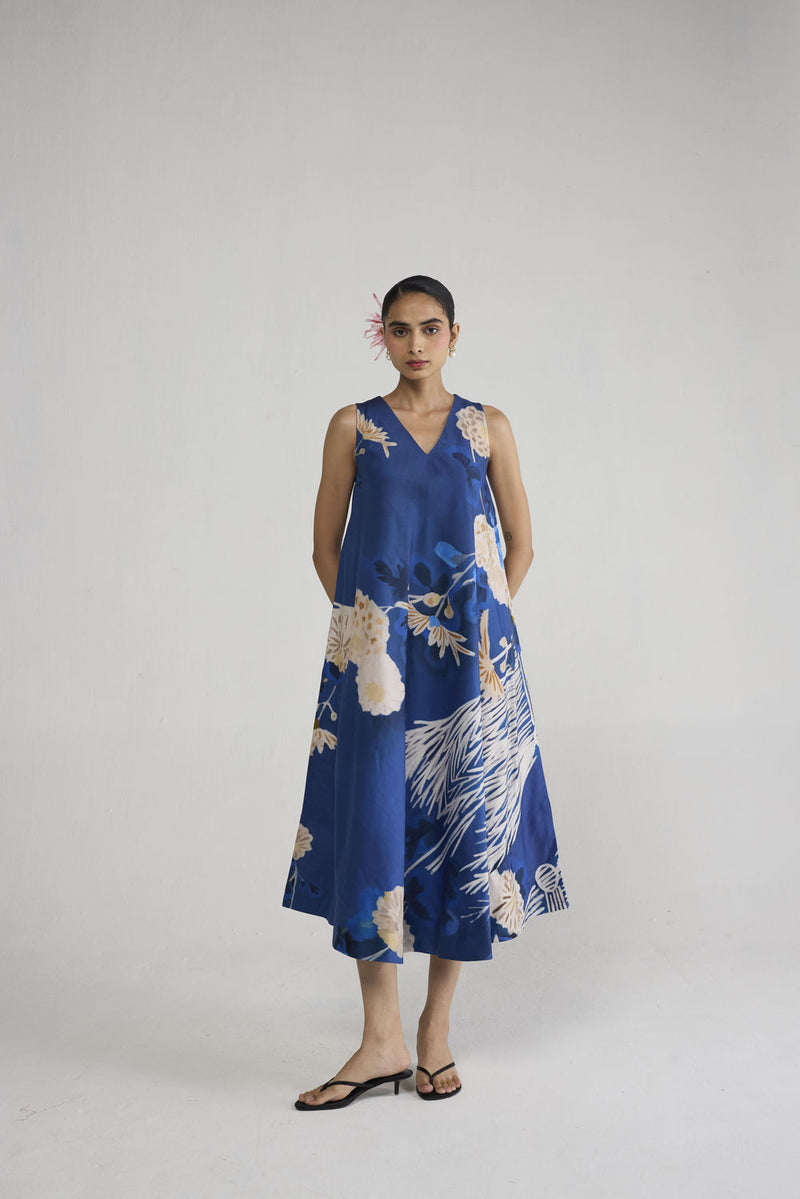 Ren V Neck Dress dress by YAM-ORIENTAL GARDEN SEP'26 for women Worldwide