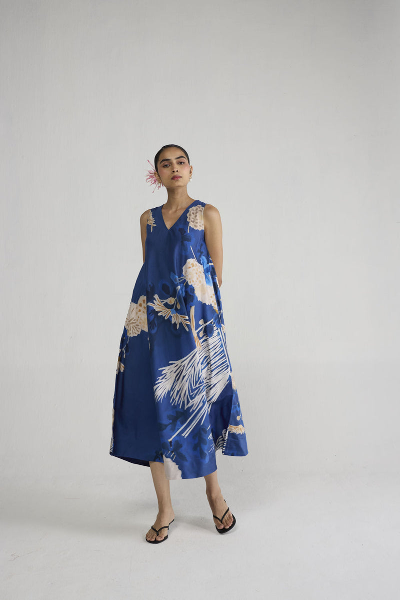Ren V Neck Dress dress by YAM-ORIENTAL GARDEN SEP'26 for women Worldwide