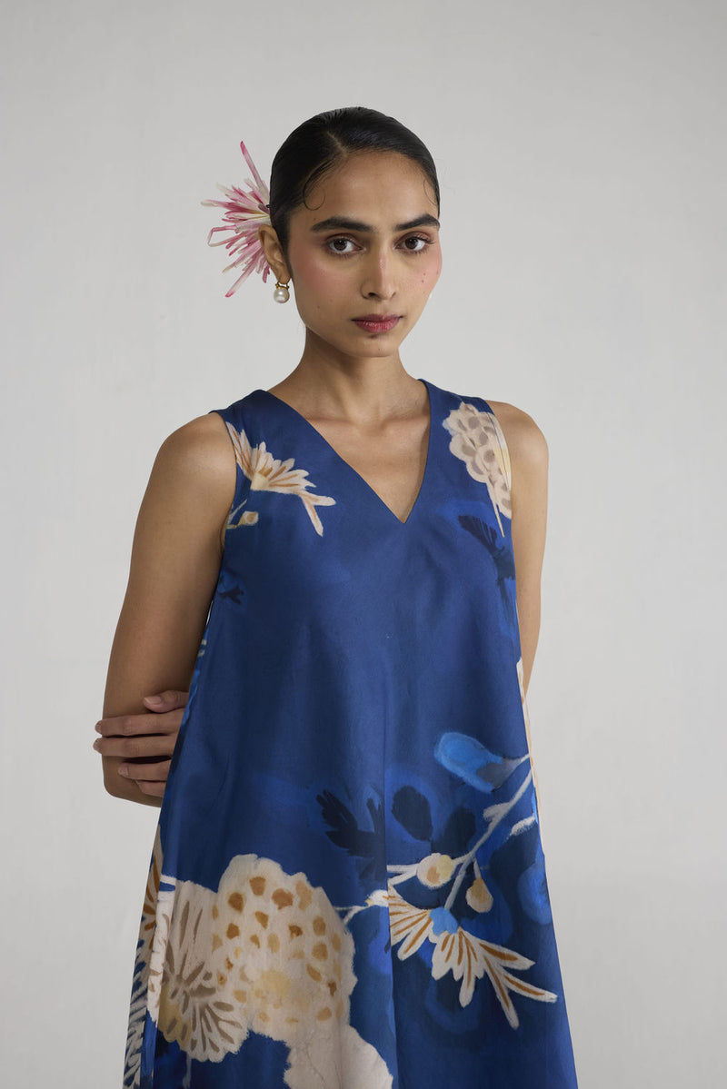 Ren V Neck Dress dress by YAM-ORIENTAL GARDEN SEP'26 for women Worldwide
