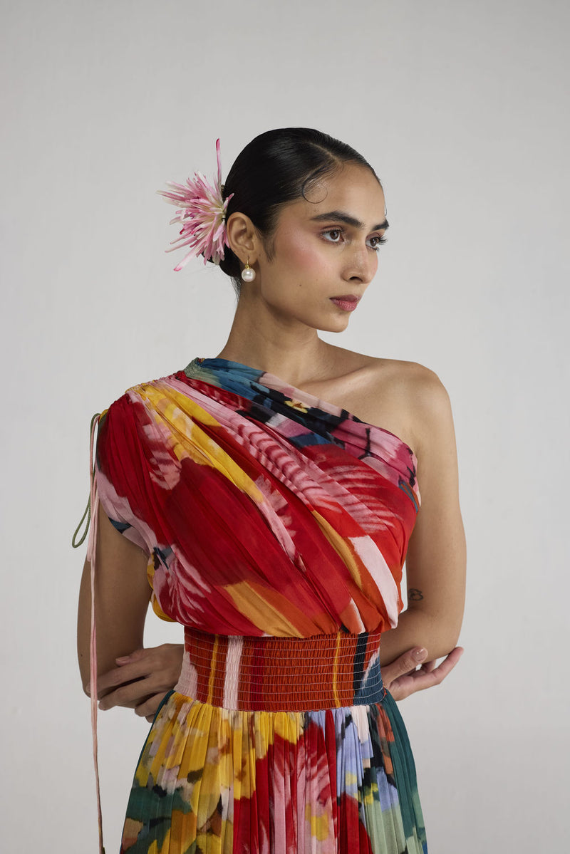 Obu One Shoulder Dress dress by YAM-ORIENTAL GARDEN SEP'26 for women Worldwide