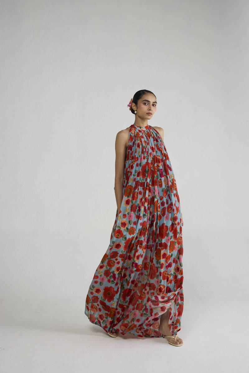Haruka Halterneck Dress dress by YAM-ORIENTAL GARDEN SEP'26 for women Worldwide