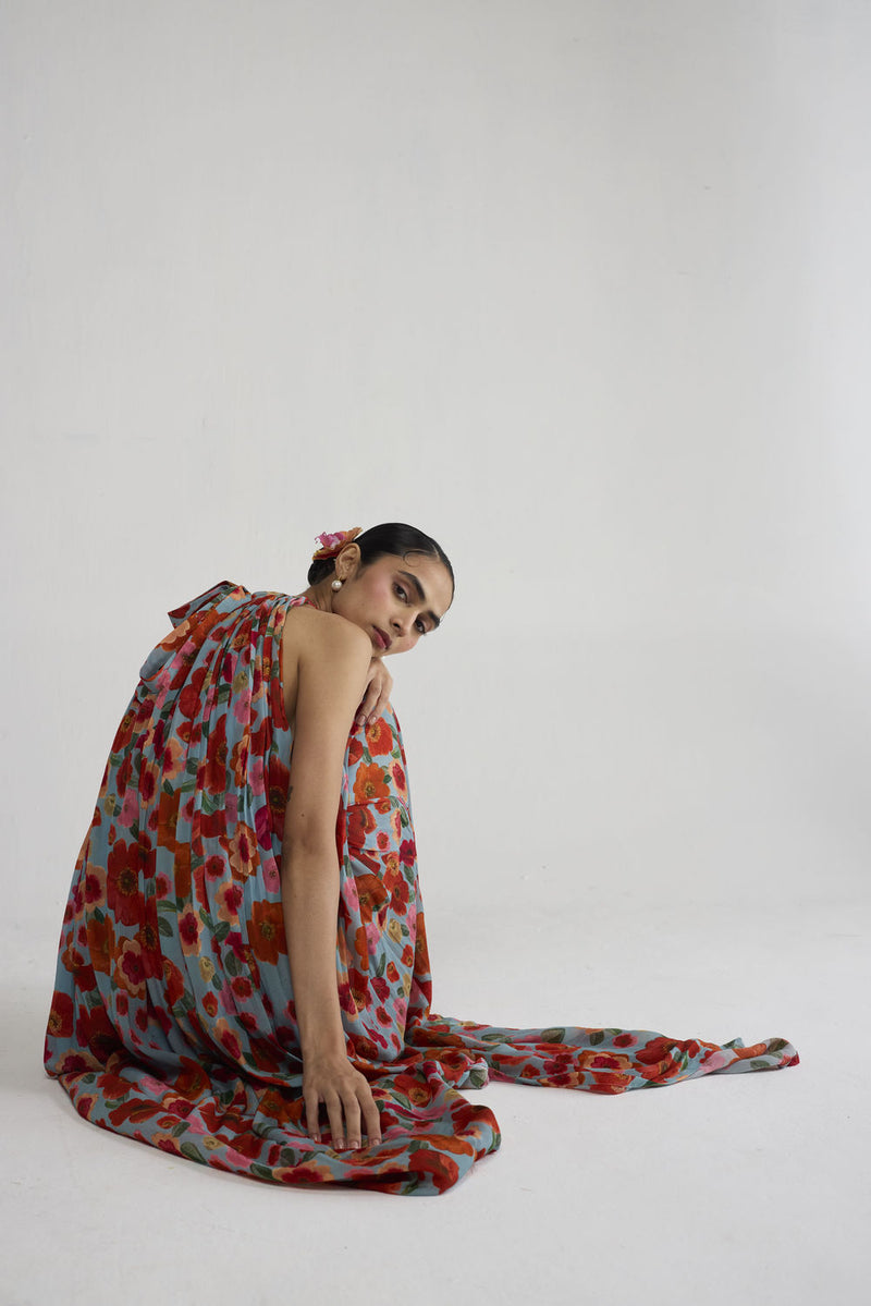 Haruka Halterneck Dress dress by YAM-ORIENTAL GARDEN SEP'26 for women Worldwide