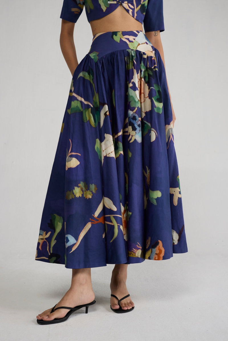 Fuji Blouse & Skirt Set co-ord set by YAM-ORIENTAL GARDEN SEP'26 for women Worldwide