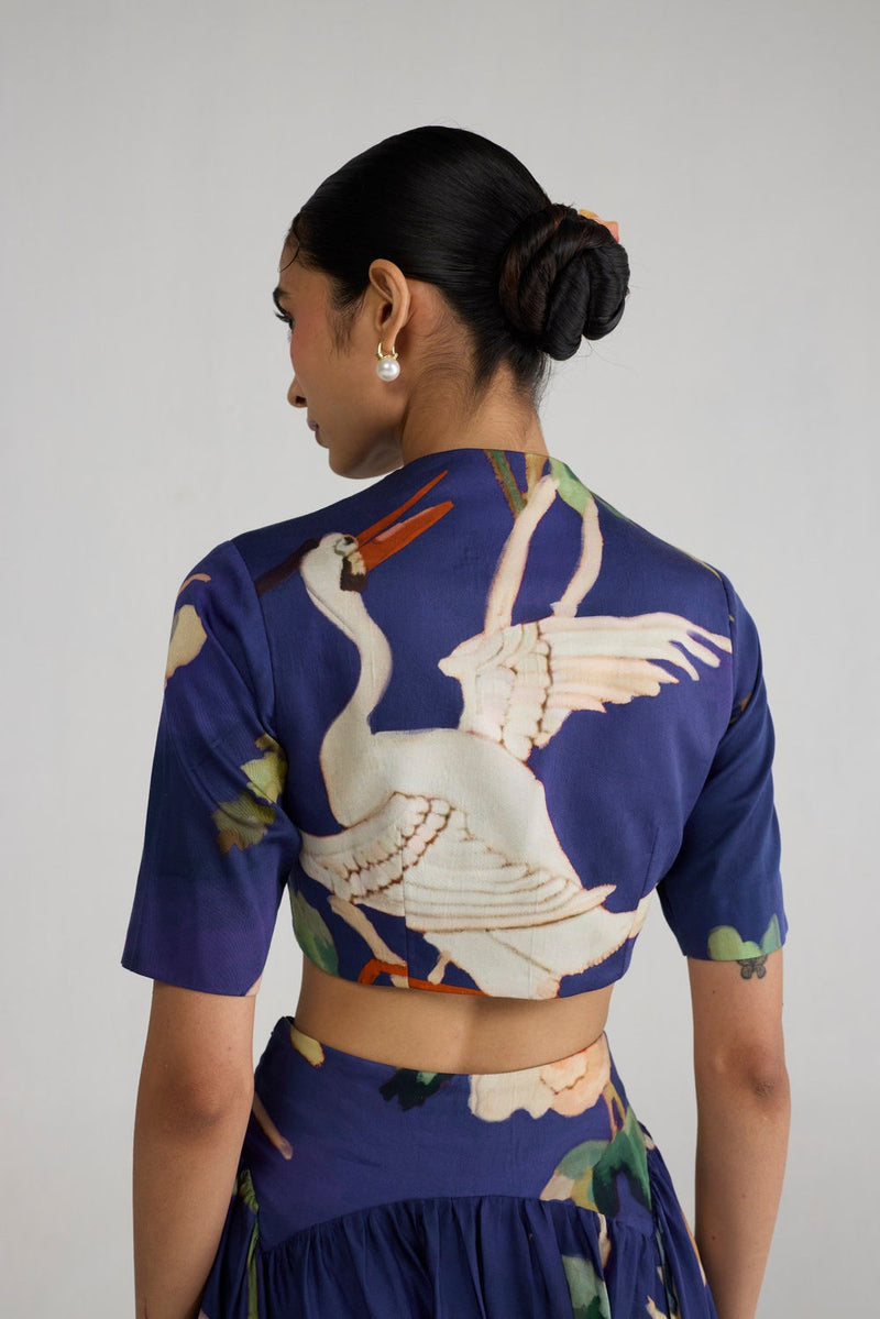 Fuji Blouse & Skirt Set co-ord set by YAM-ORIENTAL GARDEN SEP'26 for women Worldwide