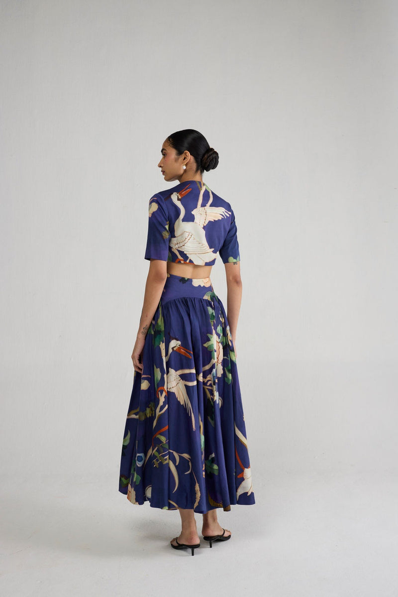 Fuji Blouse & Skirt Set co-ord set by YAM-ORIENTAL GARDEN SEP'26 for women Worldwide