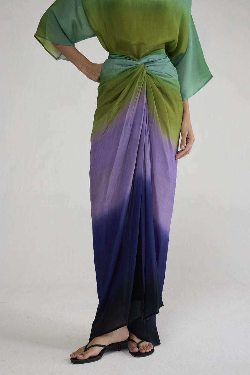 Hana Knotted Skirt & Top co-ord set by YAM-ORIENTAL GARDEN SEP'26 for women Worldwide
