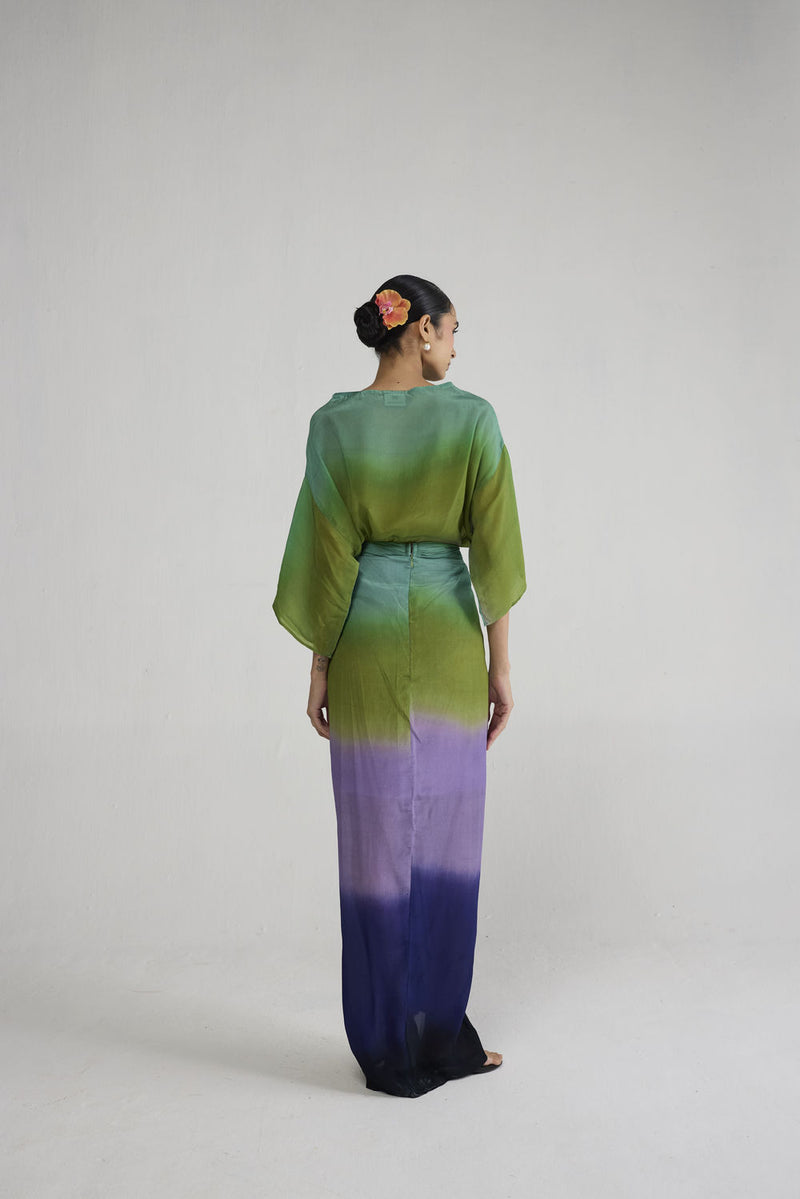 Hana Knotted Skirt & Top co-ord set by YAM-ORIENTAL GARDEN SEP'26 for women Worldwide