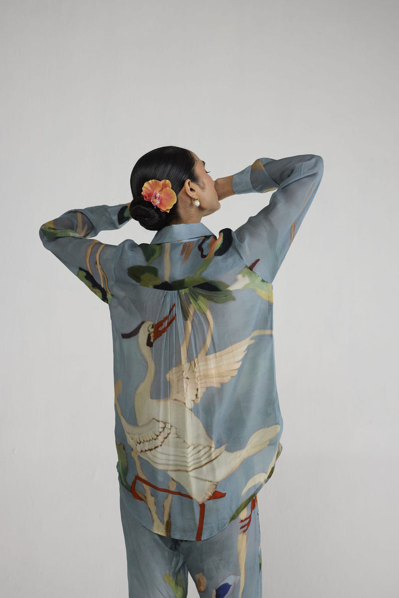 Asagao Crepe Co-ord Set co-ord set by YAM-ORIENTAL GARDEN SEP'26 for women Worldwide